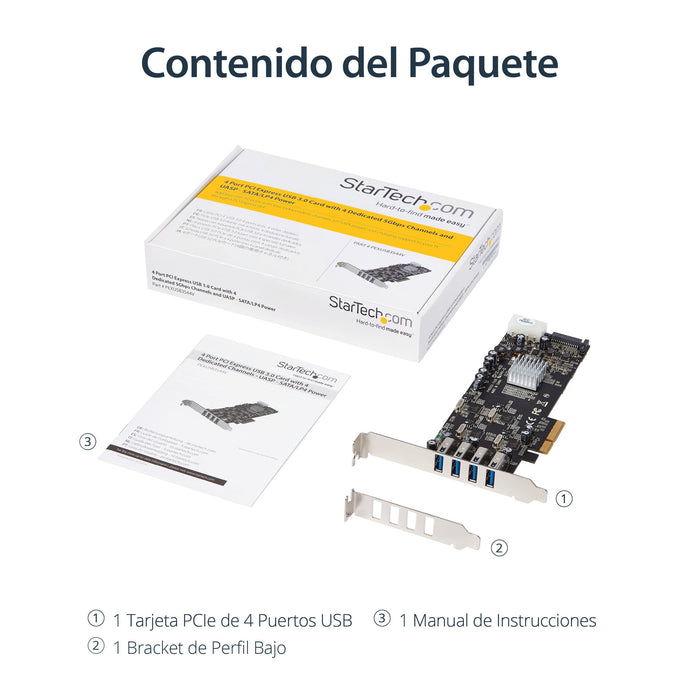 EAN 0065030854627 - StarTech.com PEXUSB3S44V tarjeta y adaptador de interfaz Interno USB 3.2 Gen 1 (3.1 Gen 1) imagen 13