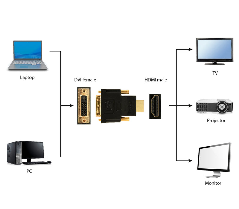 EAN 8716309080828 - Gembird HDMI - DVI, M/F Negro imagen 2