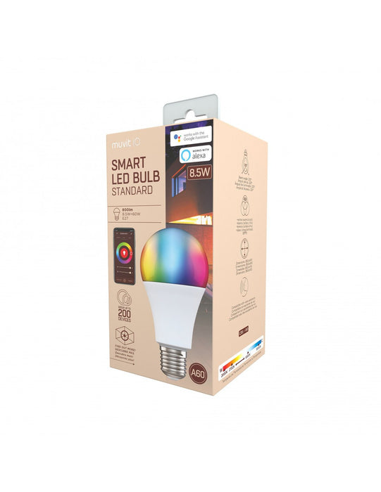 EAN 8426801157743 - Muvit MIOBULB008 iluminación inteligente Bombilla inteligente Wi-Fi 8,5 W imagen 4