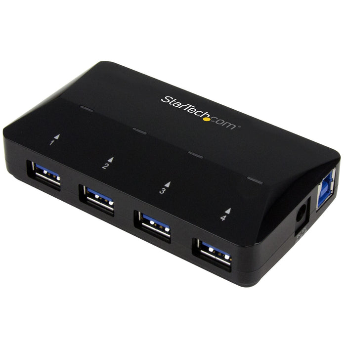 EAN 0065030861700 - StarTech.com ST53004U1C hub de interfaz USB 3.2 Gen 1 (3.1 Gen 1) Type-B 5000 Mbit/s Negro imagen 1