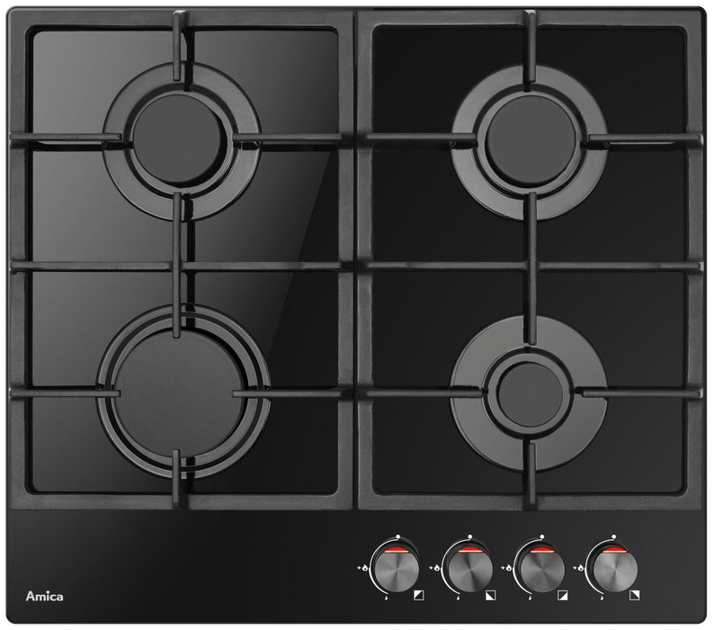 EAN 5906006210199 - Amica PGCA6100APB hobs Negro Integrado 59 cm Encimera de gas 4 zona(s) imagen 1