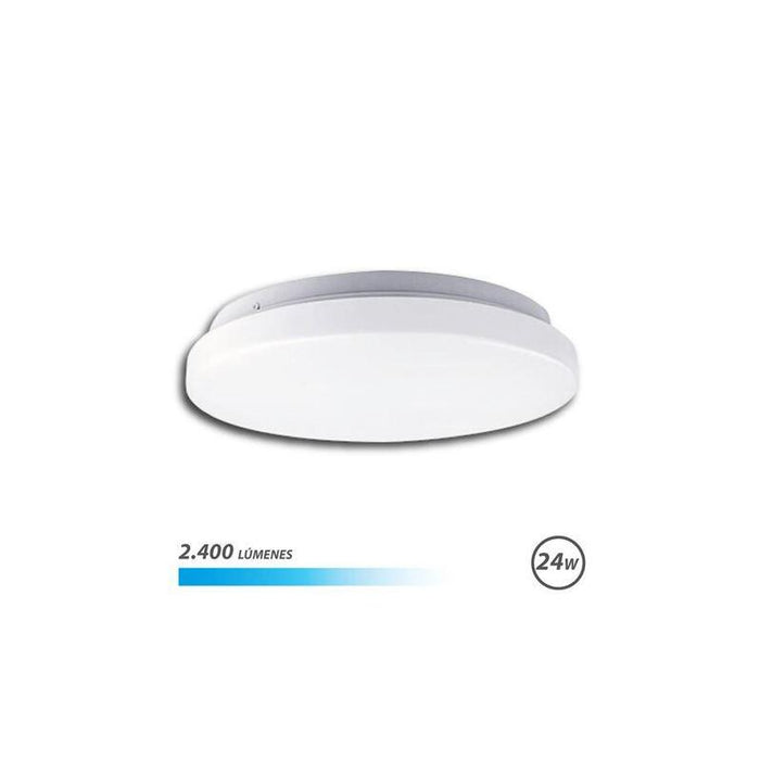 Elbat Aplique Redondo De Techo Led 24w 2400lm - 6500k Luz Fria - Diametro 35cm