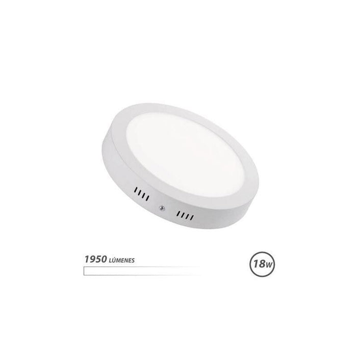 Elbat Downlight Circular Sobre Pared Led - 18w - 1950lm - Luz Blanca