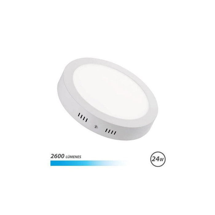 Elbat Downlight Circular Sobre Pared Led 24w Luz Blanca - Blanco