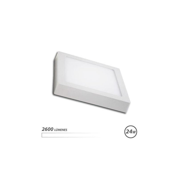 Elbat Downlight Cuadrado Sobre Pared Led - 24w - 2600lm - Luz Blanca