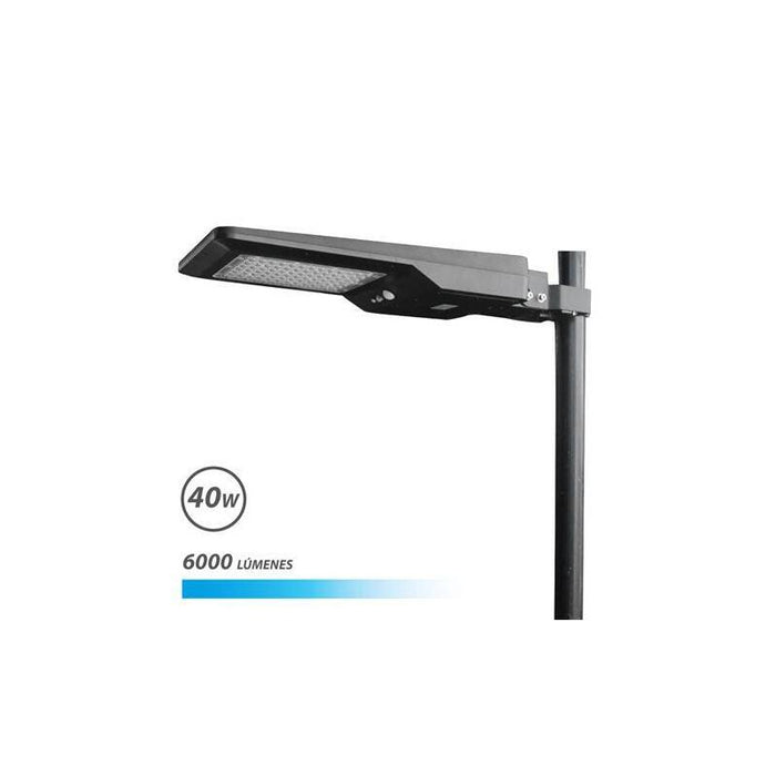 Elbat Farola Led Solar 40w Pro 6000lm 6000k - Negro