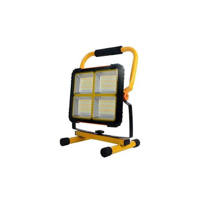 Elbat Foco Solar Led 120w 780lm - Panel Solar Integrado 6v, 3w - Bateria 3.2v, 20000mah - Angulo Iluminacion 360º - Soporte Plegable