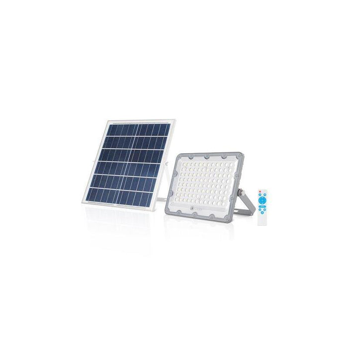 Elbat Foco Solar Led 50w - 1440lm - Luz Fria 6500k - Autonomia Hasta 2 Dias - Control Remoto - Ip67
