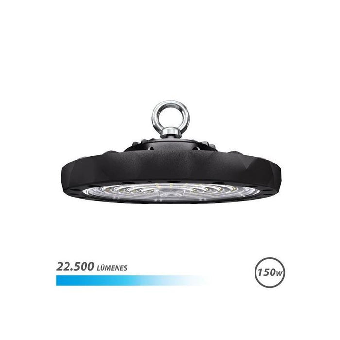 Elbat Lampara Led Ufo De Techo - Potencia: 150w - Lumenes: 22500 - Luz Fria: 6500k - Ac 100-240v - Diametro: 28.6cm -