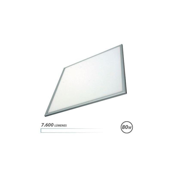 Elbat Panel Led 60x60 80w 7600lm - Luz Blanca - Alto Brillo - Ahorro De Energia - Facil Instalacion