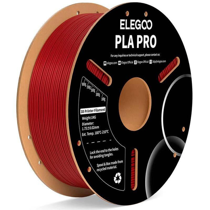 Elegoo Pla Pro Granate Para Impresoras 3d Fdm - Filamento 1.75mm Bobina De 1kg