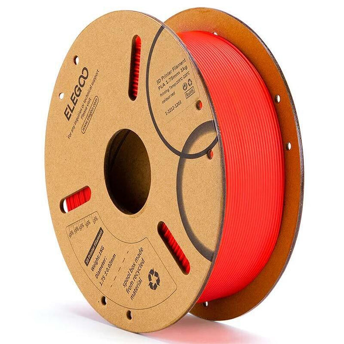 Elegoo Pla Rojo Para Impresoras 3d Fdm - Filamento 1.75mm Bobina De 1kg