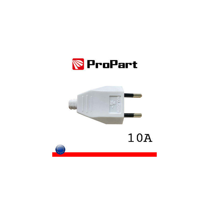 Enchufe 10a  Esquinas Cuadradas De Polibag