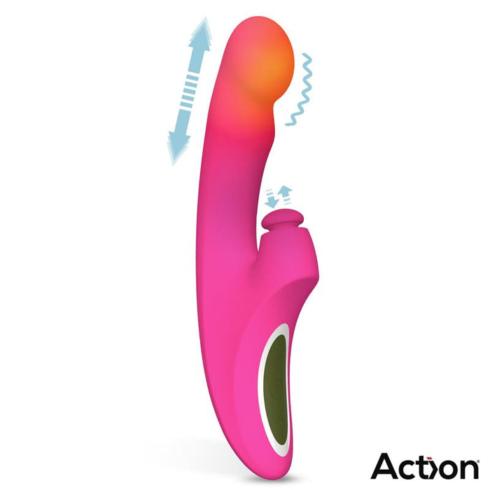Enles Vibrador Con Beating Ball, Thrusting Y Función De Calor