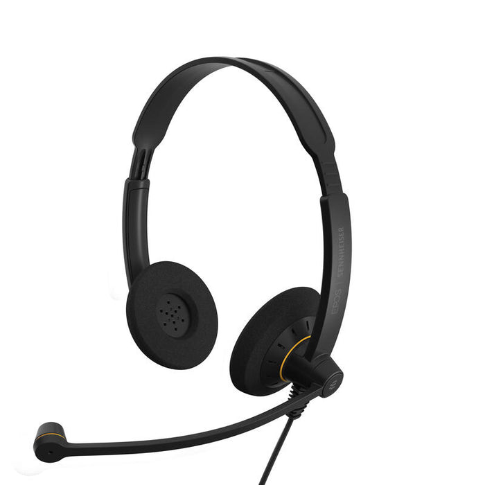 Epos I Sennheiser Impact Sc 60 Usb Ml Auricular En Oreja Cableado Usb Negro Con Reflejos Naranjas