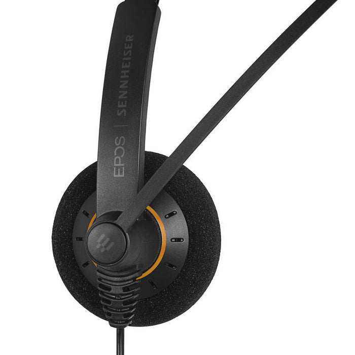 Epos I Sennheiser Impact Sc 60 Usb Ml Auricular En Oreja Cableado Usb Negro Con Reflejos Naranjas