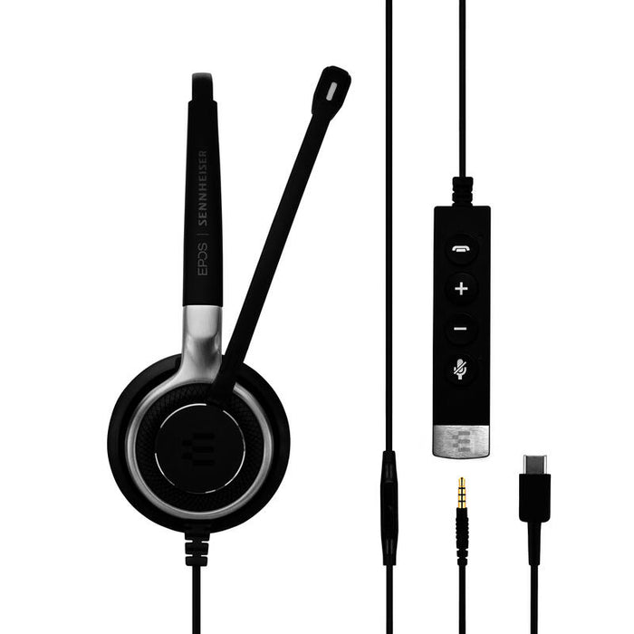 Epos Sennheiser Impact Sc 635 Usb-C Auriculares Diadema Conector De 3,5 Mm Usb Tipo C Negro, Plata