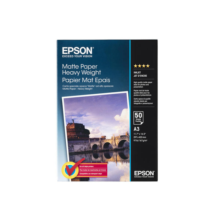 Epson Papel Inkjet Matt A3 167gr 50 Hojas
