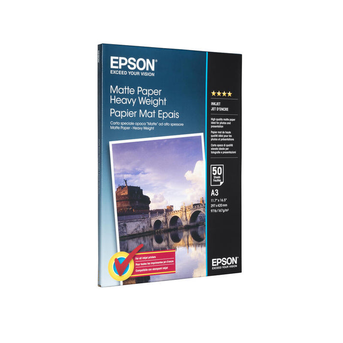 Epson Papel Inkjet Matt A3 167gr 50 Hojas