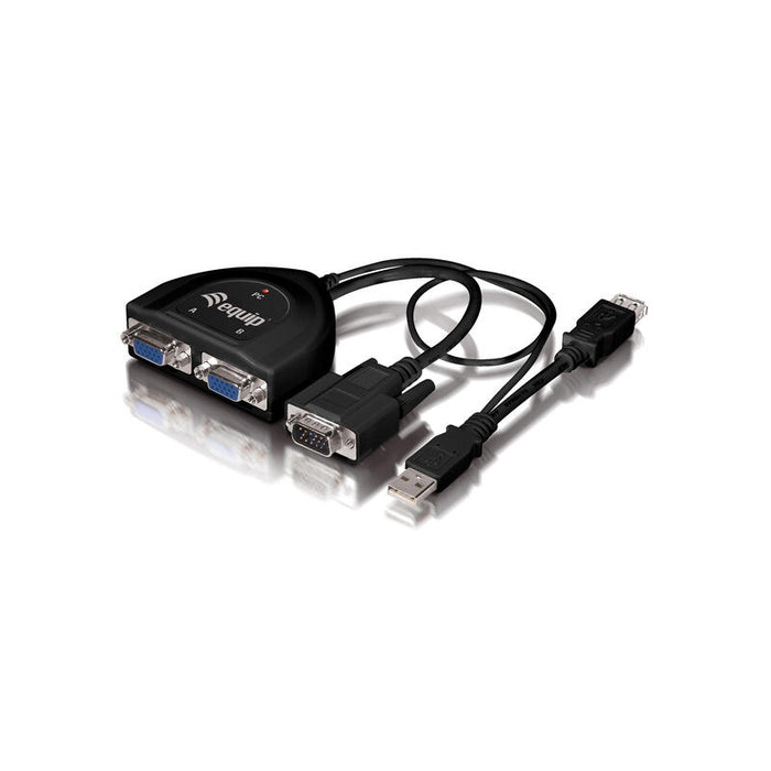 Equip Splitter Vga 2 Puertos 450mhz Alimentado Por Usb