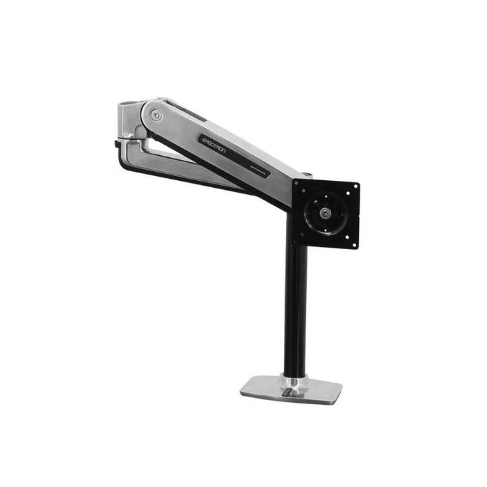 Ergotron Lx Sit Stand Desk Mount Lcd Arm Polished 42" Vesa 75x75 100x100 200x200mm Max 11,3kg Increase To 51cm