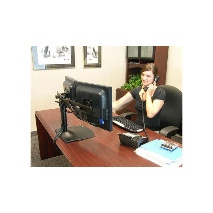 Ergotron Soporte De Escritorio Para Dos Monitores Ds100, Base 33-322-200