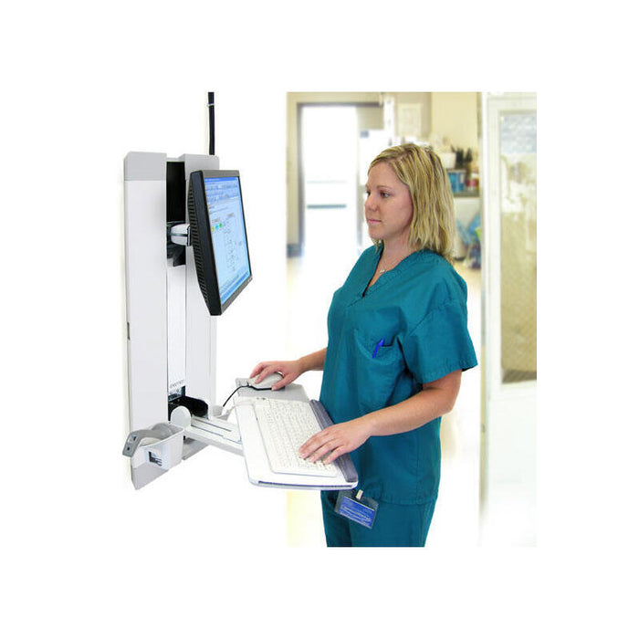 Ergotron Styleview Vertical Lift, Patient Room 61 Cm (24") Blanco