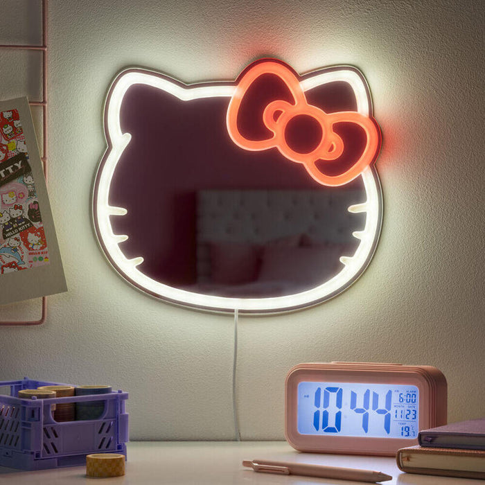 Espejo Led Neon Hello Kitty