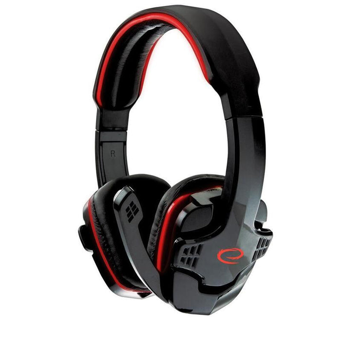 Esperanza Egh310r Raven - Auriculares Estéreo Con Micrófono Gaming - Rojo
