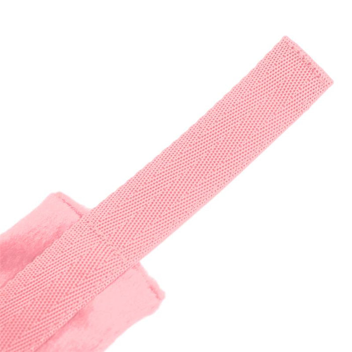 Esposas De Tela Con Velcro Para Muñecas Con Pelo Largo Rosa