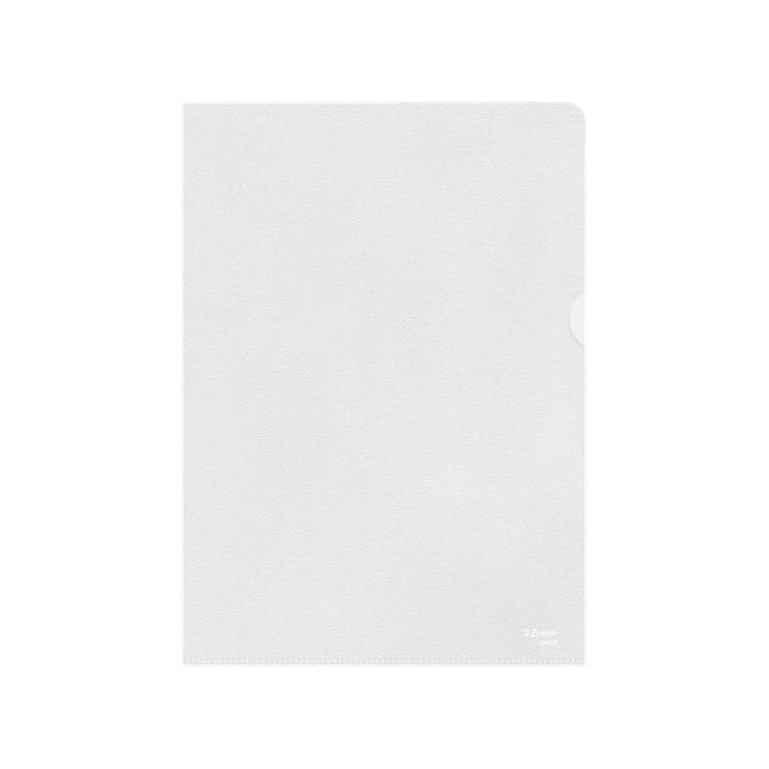 Esselte Caja De 100 Dossiers Uñero - Formato A4 - Lamina De Pp - Grosos 0.12mm - Color Transparente
