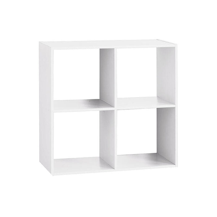 Estanteria Madera Color Blanco Para 4 Cajas Organizadoras 67.6x32x67.6cm Astigarraga