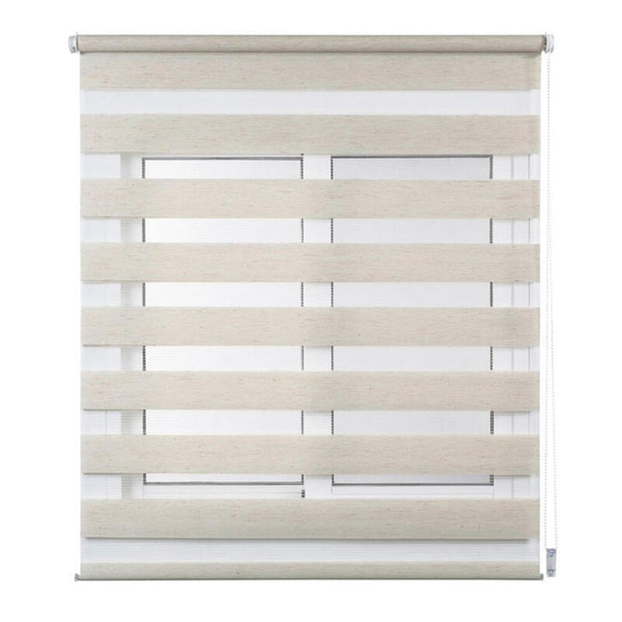 Estor Enrollable Clip&Fix Noche&Dia Lino 120x180cm