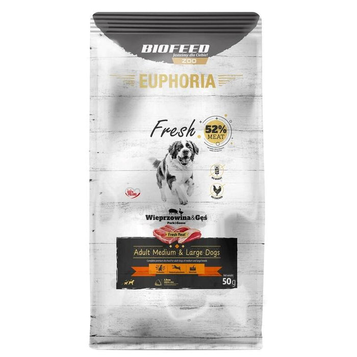 Euphoria Fresh Adult Pork With Goose M/L - Alimento Seco Para Perros - 50g