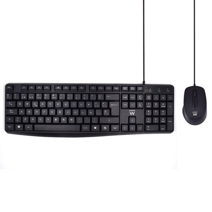 Ewent Ew3006 Kit Teclado+ Raton Escrit. Silenciosa