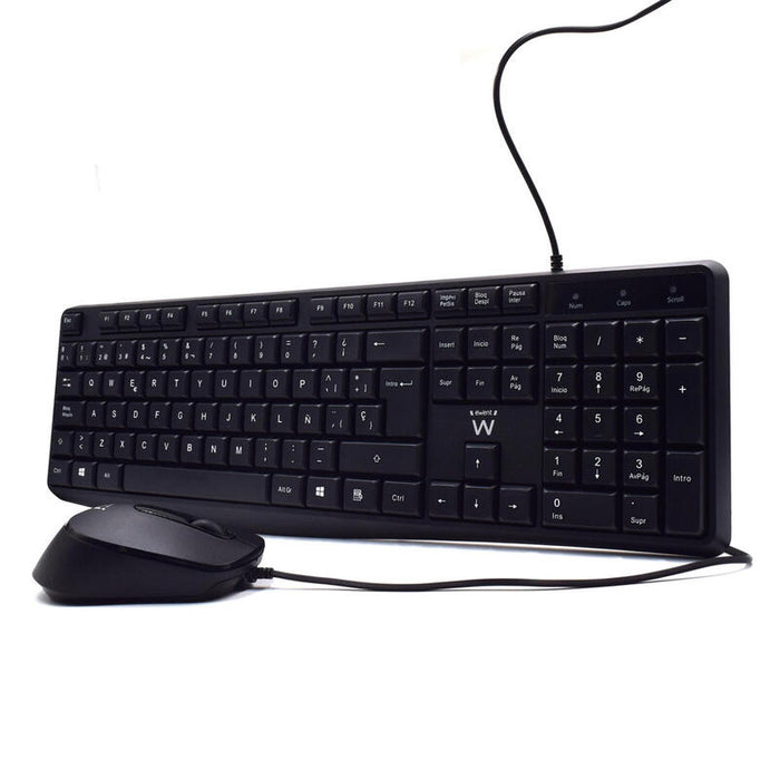 Ewent Ew3006 Kit Teclado+ Raton Escrit. Silenciosa