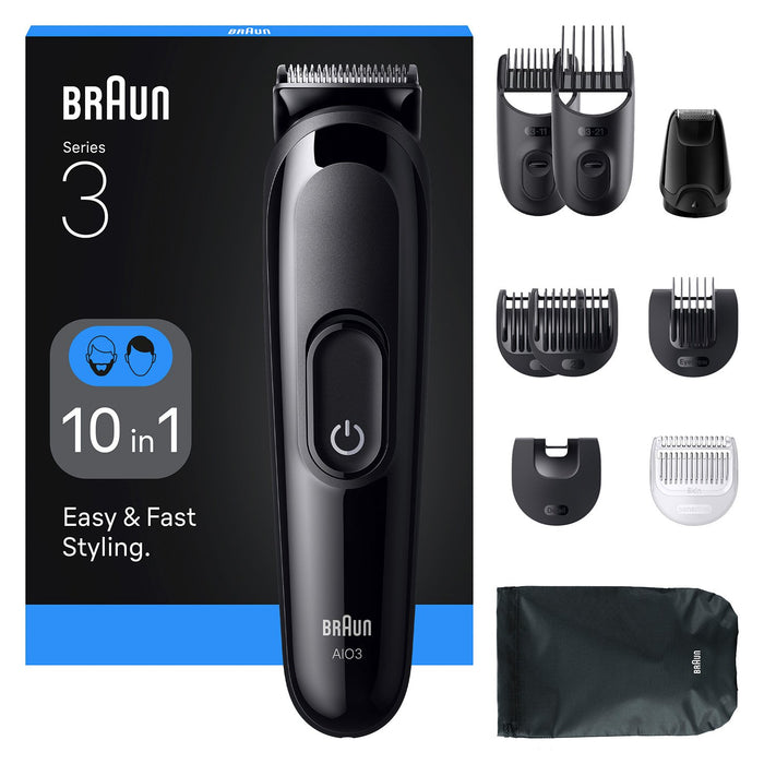 EAN 8700216429511 - Braun AIO3560 cortadora de pelo y maquinilla Negro 14 Níquel-metal hidruro (NiMH) imagen 1