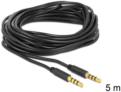 EAN 4043619834389 - DeLOCK 83438 cable de audio 5 m 3,5mm Negro imagen 2