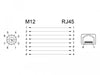 EAN 4043619663163 - DeLOCK 66316 cambiador de género para cable M12 RJ45 Negro imagen 3