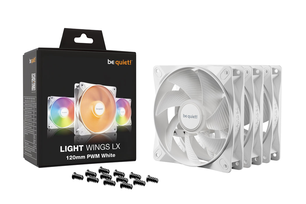 EAN 4260052191606 - be quiet! LIGHT WINGS LX 120mm PWM 3-Pack White Carcasa del ordenador Ventilador 12 cm Blanco 3 pieza(s) imagen 5