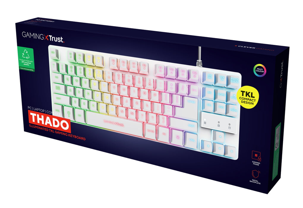EAN 8713439247374 - Trust GXT 833W THADO teclado Juego USB QWERTY Inglés de EE. UU. Blanco imagen 8