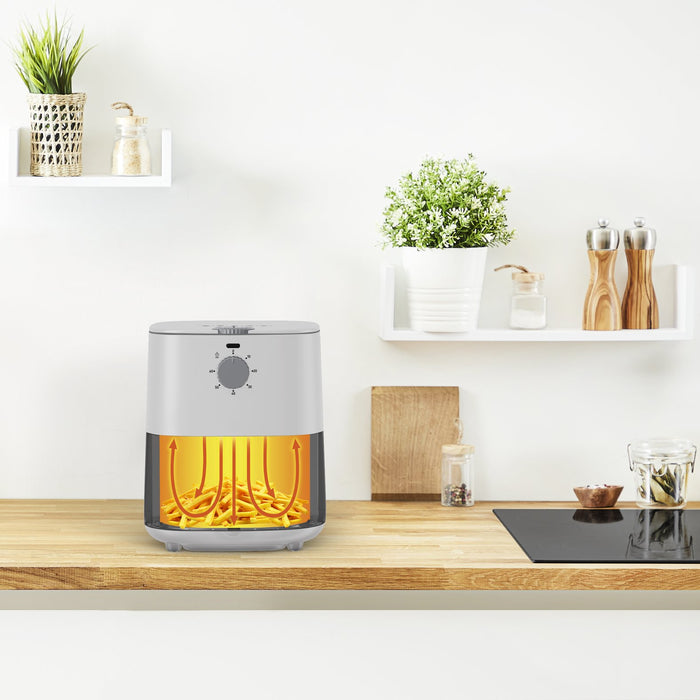 EAN 3045387290955 - Tefal Easy Fry Essential EY130A Sencillo 3,5 L Independiente 1030 W Freidora de aire caliente Blanco imagen 5