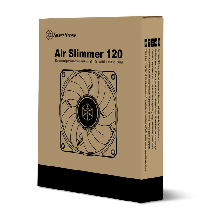 EAN 4710679812182 - Silverstone Air Slimmer 120 Carcasa del ordenador, Procesador Refrigerador de aire 12 cm Negro 1 pieza(s) imagen 8