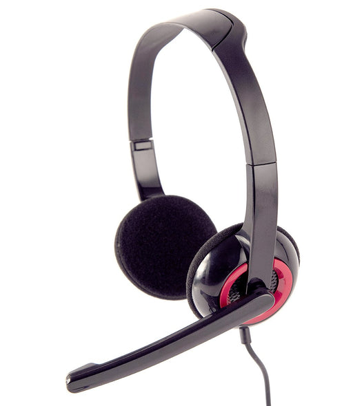 EAN 8716309079884 - Gembird MHS-002 auricular y casco Auriculares Alámbrico Diadema Llamadas/Música Negro, Rojo imagen 1