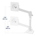 EAN 0698833089530 - Ergotron NX Series NX MONITOR ARM WHITE 86,4 cm (34") Escritorio Negro, Blanco imagen 10