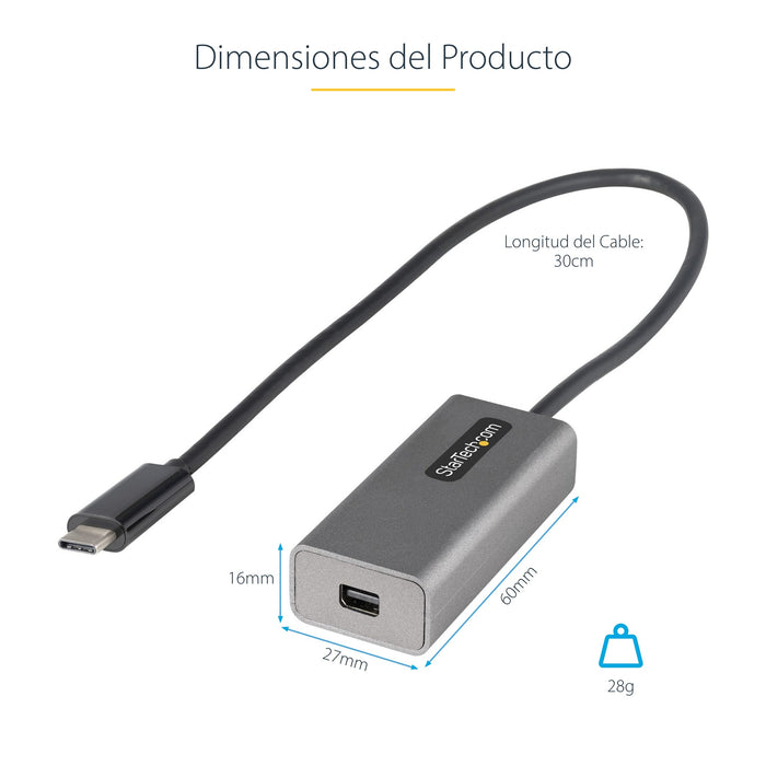 EAN 0065030888967 - StarTech.com CDP2MDPEC Adaptador gráfico USB 3840 x 2160 Pixeles Blanco imagen 7