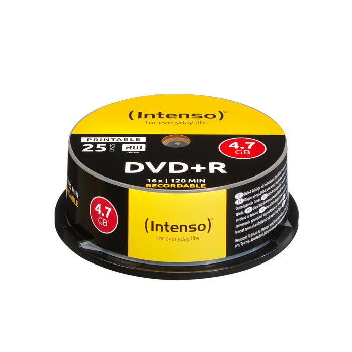 EAN 4034303004676 - Intenso DVD+R 4.7GB, Printable, 16x 4,7 GB 25 pieza(s) imagen 1