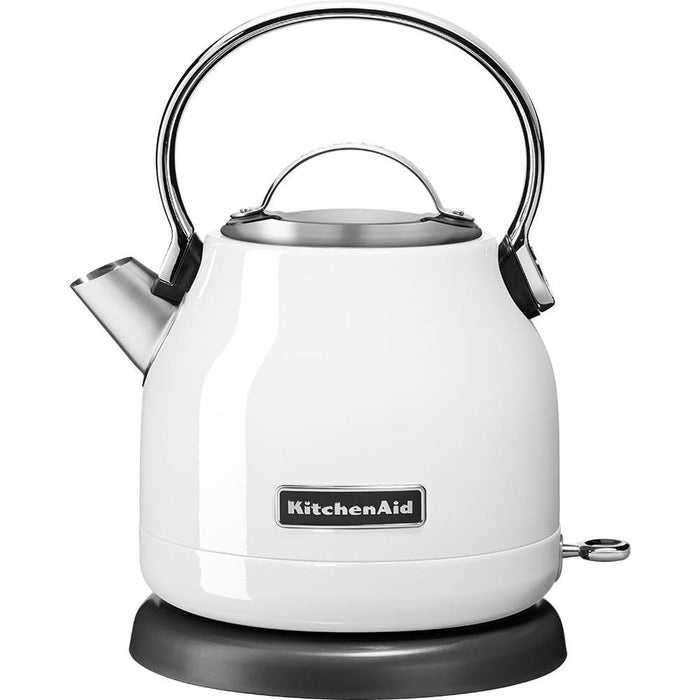 EAN 5413184912635 - KitchenAid 5KEK1222EWH tetera eléctrica 1,25 L 2200 W Negro, Acero inoxidable, Blanco imagen 1