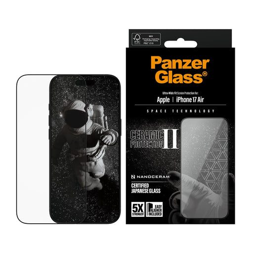 EAN 5715685026645 - PanzerGlass ® Ceramic II Screen Protector iPhone 17 Air | Ultra-Wide Fit w. EasyAligner Protector de pant imagen 2