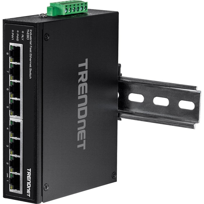 EAN 0710931161762 - Trendnet TI-E80 switch No administrado Fast Ethernet (10/100) Negro imagen 4